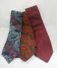 Vintage Men's Tie Lot of 3 Paisley, Joske's, Exello, Gino Pompeii