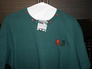 Miami Hurricanes Nike t-shirt with Swarovski crystals (sz- M) - Picture 1 of 3