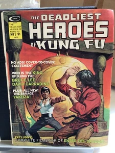 2 MAGAZINES BRUCE LEE HEROES OF KUNG FU #1, IN ACTION COLLECTOR EDITION 1970'S - Foto 1 di 8
