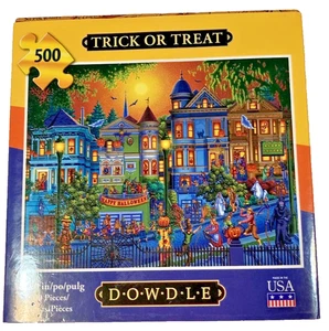 Rompecabezas Dowdle Halloween - Truco o trato arte popular 500 piezas - Imagen 1 de 1