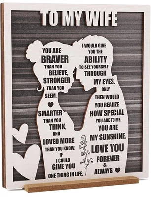 Gift for Wife from Husband, Wedding Anniversary Romantic Gifts for Her, Birthday - Image 1 of 4