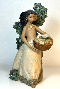 Figurina Lladro 12172 Island Beauty Gres ritirata 1987-1990 10" Jose Puche - Foto 1 di 5