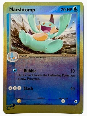 Marshtomp - EX Ruby & Sapphire 40/109 2003 - E Reader - Pokémon - Reverse Holo - Image 1 of 2