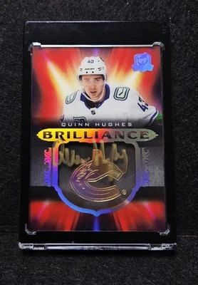 2019-20 The Cup Quinn Hughes BRILLIANCE ROOKIE AUTO SSP CANUCKS RC #B-QH  - Image 1 of 4