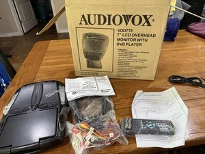 New Audiovox -gps-tv Screen Dvd Monitor Roof Audiovox Mod Vod715 W/remote - Picture 1 of 5