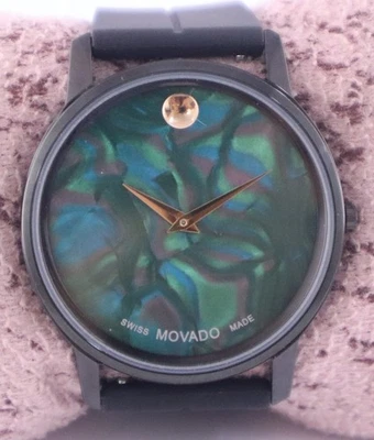 Reloj Pulsera Informal MOVADO Cuarzo Hombres Esfera Verde Iridiscente "Keep Good Time" Foto 1 de 4