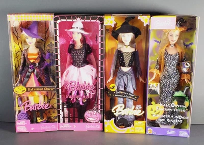 Lot (4) NEW Barbies Dolls Halloween Enchantress, Star, Charm & Fashion Spell - Image 1 of 4
