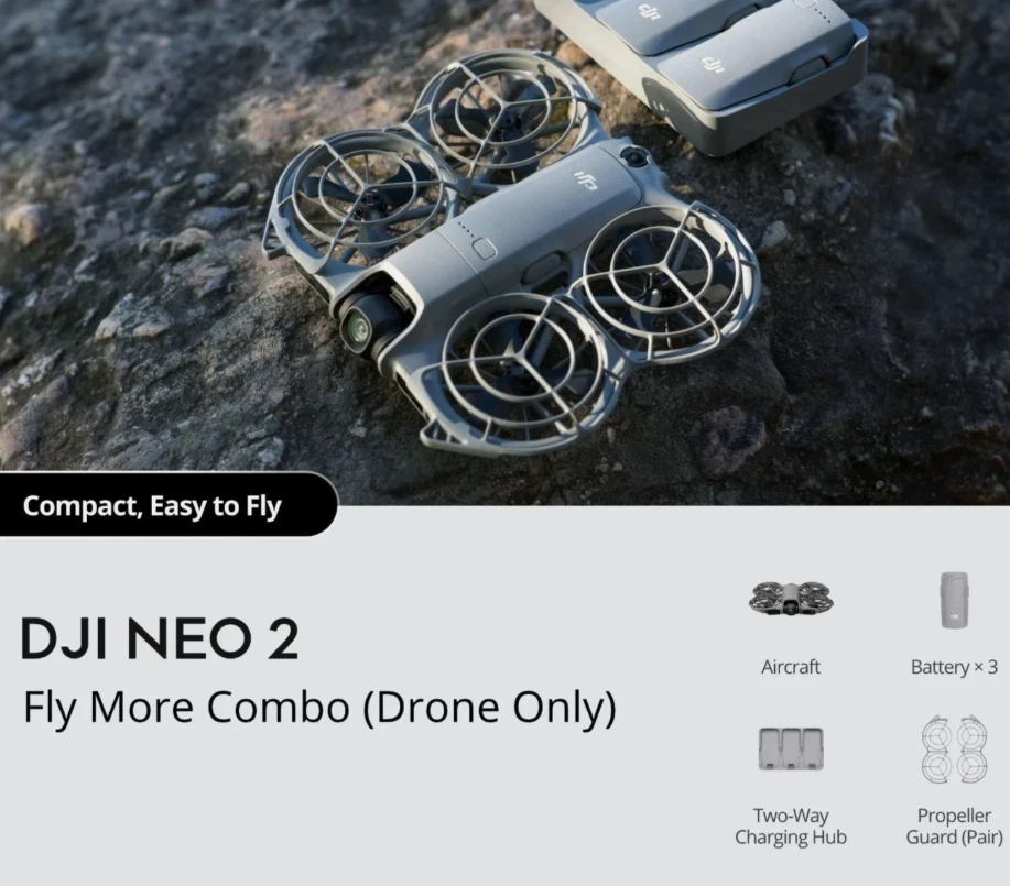 DJI Neo 2 Fly More Combo + 3 Batteries + Stand | FedEx |US Tax Included - Image 1 of 4