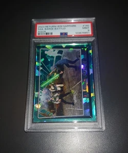 2023 Topps Star Wars Sapphire Return of the Jedi Aqua #140 /75 PSA 9 Sail Barge - Picture 1 of 8