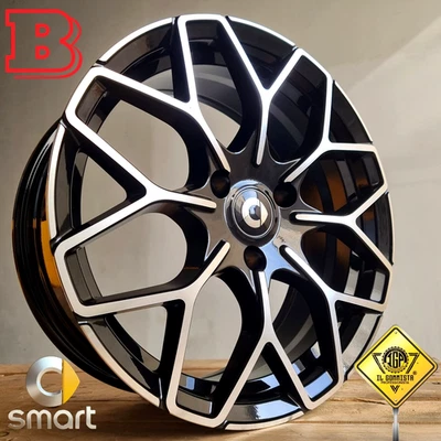 ✅KIT 4 Cerchi In Lega 16 + 17 BRABUS Compatibili con Smart 1 2 3 Fortwo 450 451 - Immagine 1 di 4