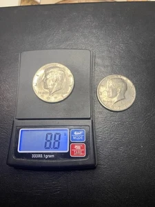 1971d Kennedy Half Dollar Rare LightweightError 8.8 Gram Struck On Quarter Stock - Picture 1 of 4