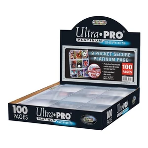 100 ULTRA PRO PLATINUM 9-POCKET PAGES SEALED NEW BOX - Picture 1 of 1