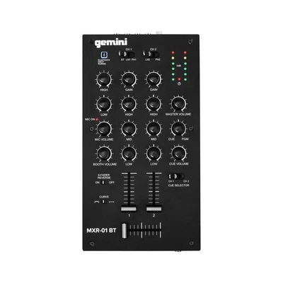 Gemini MXR-01BT 2 Channel Bluetooth DJ Mixer - Image 1 of 4