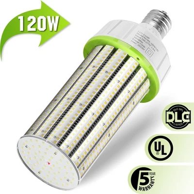 120W LED Corn Light Bulb E39 Mogul Base Warehouse Barns Shop High Bay Lamp 6000K - Image 1 of 4