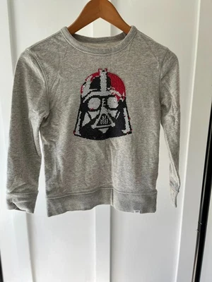 Gap Gray Star Wars Flippy Sequins Darth Vader Sweatshirt- Youth Size M (8) - Image 1 of 2
