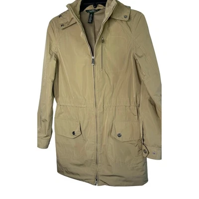 Chaqueta cortavientos R-RL Ralph Lauren bronceada abedul con capucha resistente al agua XS Foto 1 de 4