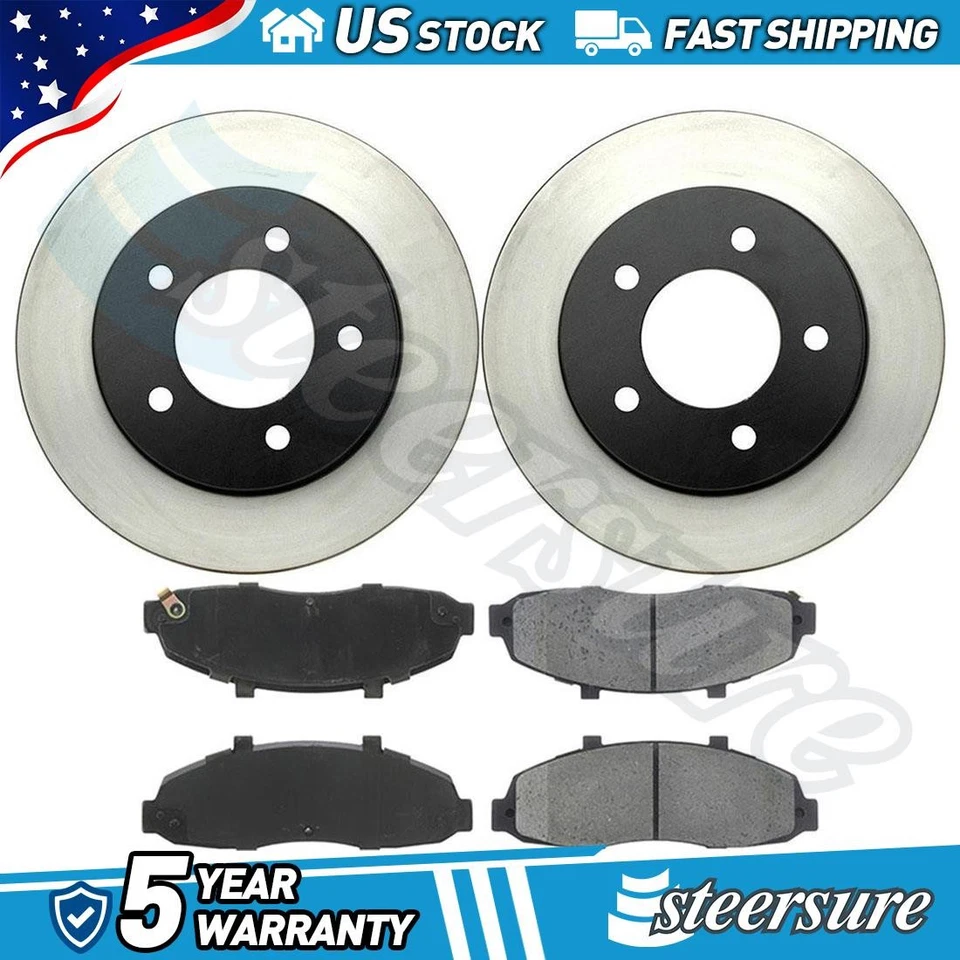 Centric Parts Front Disc Brake Pad Set Disc Brake Rotor for 1997-2003 Ford F-150 - Image 1 of 4