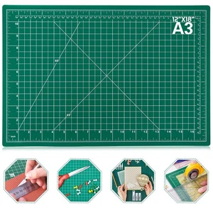 Self Healing Sewing Mat, 12inch x 18inch Rotary Cutting Mat Double Sided 5-Pl... - Picture 1 of 7