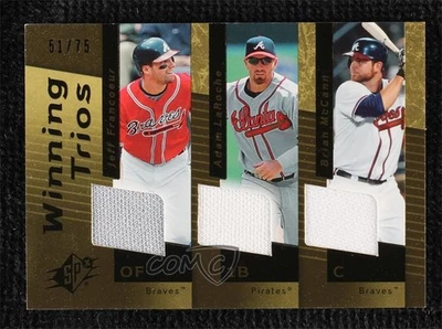 Tríos ganadores SPx 2007/75 Jeff Francoeur Brian McCann Adam LaRoche #WT-12 Foto 1 de 2