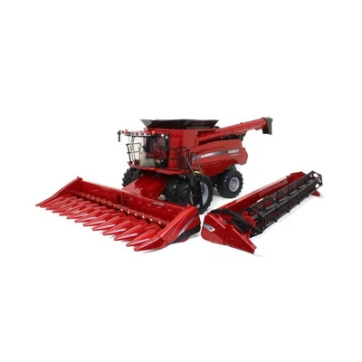 ERTL 1/16 Big Farm Case IH 8240 Combine with Grain Head & Corn Head Set 47391 - Image 1 of 4
