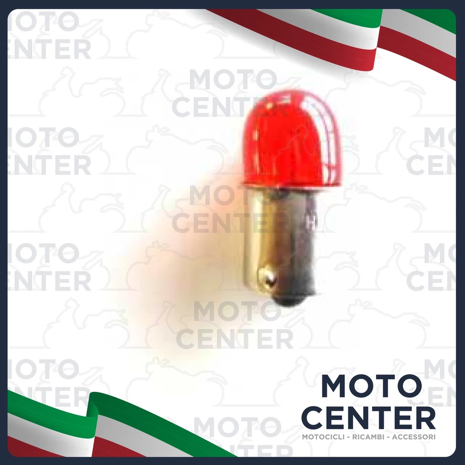 LAMPADA 12 V. - 5 W. ROSSA ATTACCO BA15S DI POSIZIONE PER GEMME TRASPARENTI - Immagine 1 di 1