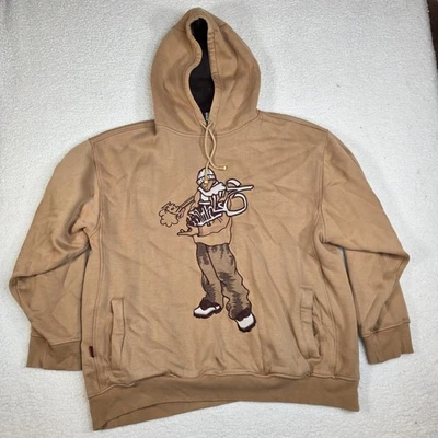 Винтажная мужская толстовка с капюшоном South pole Bboy размер 2XL коричневая/коричневая - Изображение 1 из 4