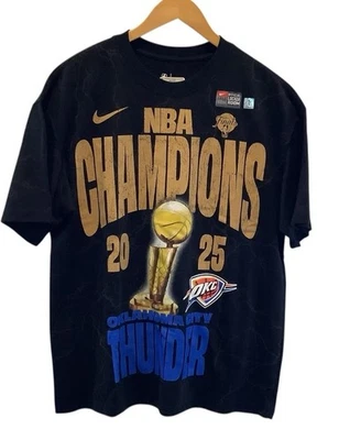 Oklahoma City Thunder Locker Room Limited Edition Confetti Black Tee New Size M - Image 1 of 4