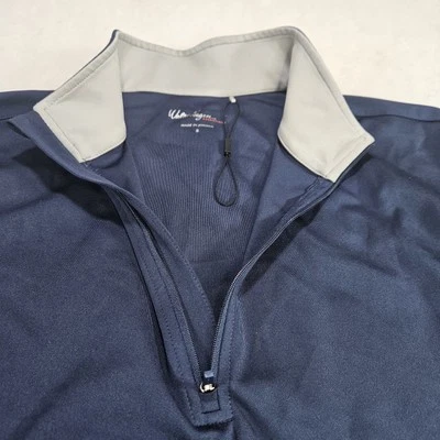 Nuevo sin etiquetas Walter Hagen 1/4 cremallera pulóver chaqueta golf para hombre talla pequeña azul Foto 1 de 4