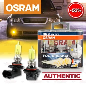 2er OSRAM HB3 FOG BREAKER Scheinwerfer Auto Lampen 2600K Gelb NEBELSCHEINWERFER - Bild 1 von 10