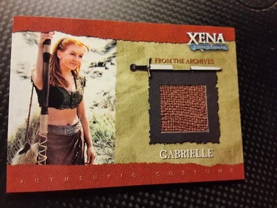 Tarjeta de disfraz 2003 Xena: princesa guerrera Gabrielle GC1 Rittenhouse temporada 6 Foto 1 de 2