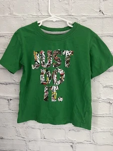 Nike JUST DO IT Green T-Shirt Graphic 100% Cotton youth Size 6 - Picture 1 of 4
