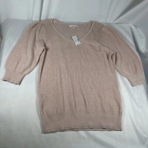 Maurice’s Damen Gr. M hellrosa 3/4 Arm gerippter Pullover hübsch neu mit Etikett - Bild 1 von 9