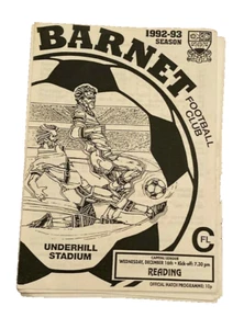 BARNET V READING - CAPITAL LEAGUE - 16/12/1992 - Foto 1 di 1