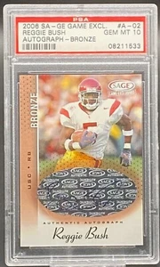 SK 2006 Sage Game exclusivo bronce automático Reggie Bush USC troyanos graduados PSA 10 - Imagen 1 de 2