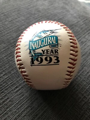 Vintage 1993 Marlins Inaugural Year Baseball Preowned - Image 1 of 4