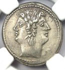 Roman Republic Ar Quadrigatus Silver Coin Dioscuri Janiform 225 Bc Ngc Choice Xf