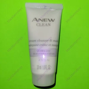 Avon ANEW Clean Cream Cleanser & Mask ~ 40% OFF 4+ ~Travel Size 1oz~ 5=full-size - Picture 1 of 2