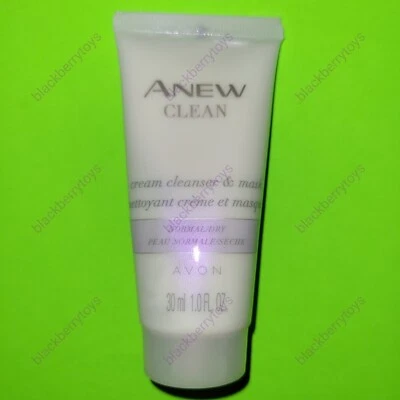 Avon ANEW Clean Cream Cleanser & Mask ~ 40% OFF 4+ ~Travel Size 1oz~ 5=full-size - Image 1 of 2