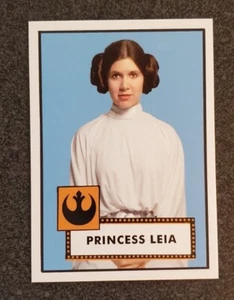 2023 Topps Throwback Thursday Star Wars 1952 estilo béisbol #1 - Princesa Leia - Imagen 1 de 2