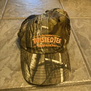The Original Twisted Tea Hard Iced Tea Truckermütze abgenutzt und Camouflage - Bild 1 von 5