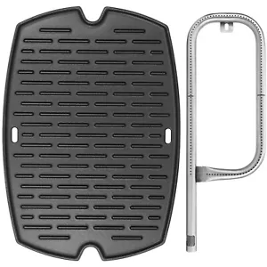 7646 Gusseisen Grillplatte für Weber 7584 Q300 Q320 Q3000 Q3100 Q3200 - Bild 1 von 6