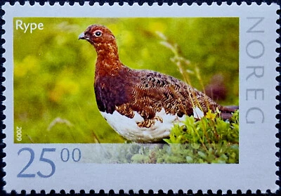 Noruega 2009 animales salvajes aves - urogallo - sello MNH Foto 1 de 2