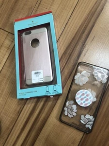 Lot Of 2 Kate Spade +1Other iPhone 6 Plus iPhone 6s Plus Hard Cover Case Rose Gd - Picture 1 of 4