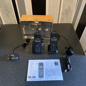 Gigaset A120 Duo Cordless Telephone Set | BOXED WITH MANUAL | Made In Germany - Afbeelding 1 van 11
