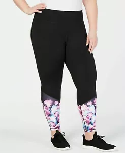 Ideology Womens Plus Size Floral Ankle Leggings Spring Floral 3X - Picture 1 of 5