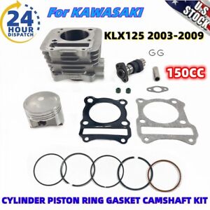 For KAWASAKI KLX125 KLX 125 Big Bore 150cc Cylinder Piston Upgrade Camshaft Kit