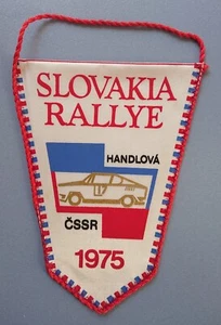 Banderín antiguo bandera banderín Eslovaquia Rallye Handlova CSSR 1975 Zvazarmu 16,0 cm - Imagen 1 de 6