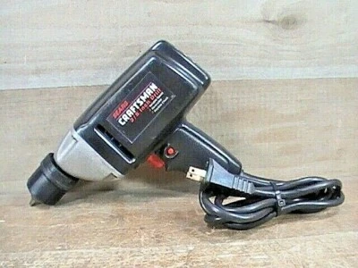 CRAFTSMAN #315.104980 0-1200 RPM VSR BROCA SEM CHAVE 3/8" COM FIO USADA TESTADA  - Imagem 1 de 4