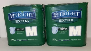 Medline FitRight Extra Windeln für Erwachsene Größe M Neu im Paket 40 insgesamt - Bild 1 von 6