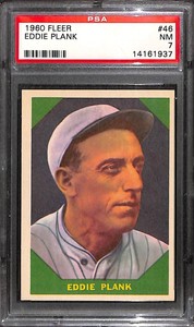 1960 FLEER #46 EDDIE PLANK PSA 7 14161937